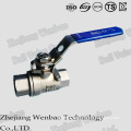 2PC Female Threaded Stainless Steel Manual Ball Valve 1000 Wog